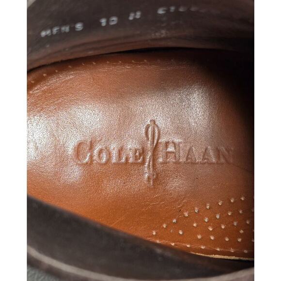 Cole Haan C10826 9 Air Colton Chukka Med/Dark Brown Shiny Boot Shoe sz 10 M main image 6